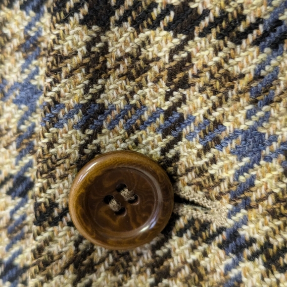 Hugo Boss Wool Cashmere Blend Tweed Check Blazer Jacket  3 Button Approx Medium* - Picture 7 of 16